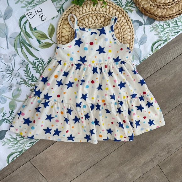 *Play Condition* Cat & Jack Toddler Girl Colorful Star Circle Print Dress 2T - Picture 5 of 13